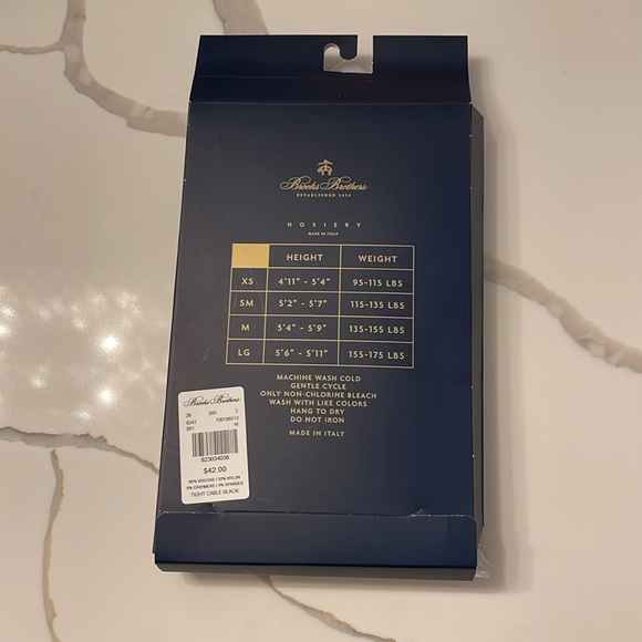 Brooks Brothers Black Women Tights - Picture 2 of 2